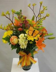 Monarch Bouquet from local Myrtle Beach florist, Bright & Beautiful Flowers