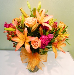 The Royal Autumn Sunset from local Myrtle Beach florist, Bright & Beautiful Flowers