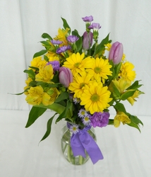 Dressed for Spring from local Myrtle Beach florist, Bright & Beautiful Flowers