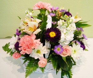 Springtime Basket from local Myrtle Beach florist, Bright & Beautiful Flowers