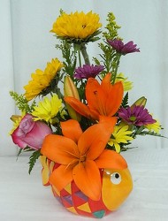 A Fish Tale from local Myrtle Beach florist, Bright & Beautiful Flowers