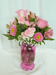 Coming up Pink from local Myrtle Beach florist, Bright & Beautiful Flowers